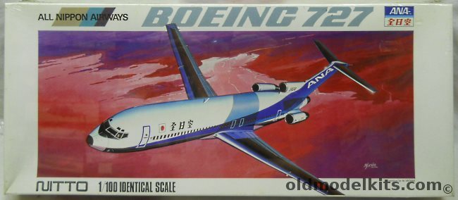 Nitto 1/100 Boeing 727 ANA, 14029-1800 plastic model kit